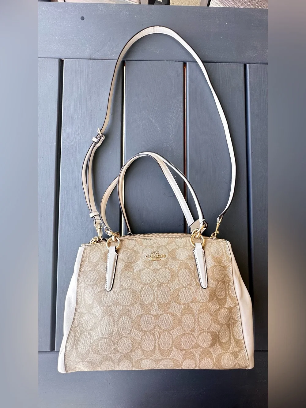 Coach Shoulder Bag F58291 White
